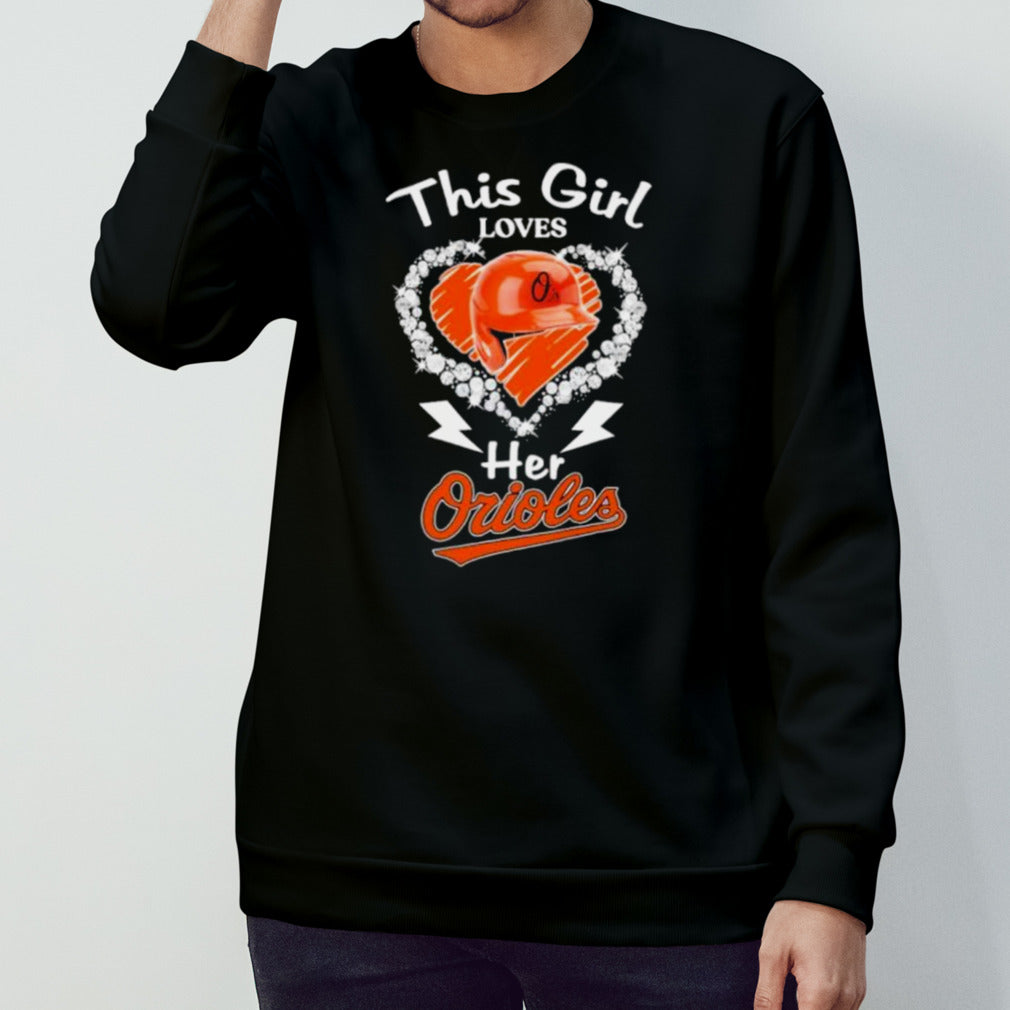 This Girl Loves Her Baltimore Orioles Helmet Shirt