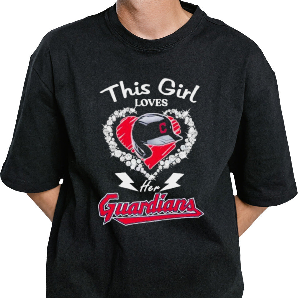 This Girl Loves Her Cleveland Guardians Hat Shirt