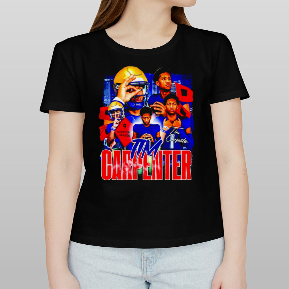Tim Carpenter Hurricane season football player shirt