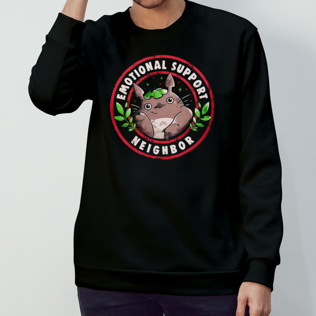 Totoro emotional support neighbor shirts