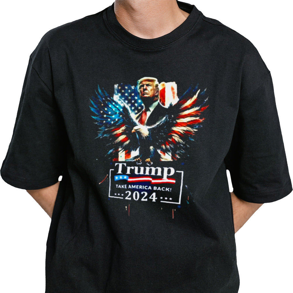 Trump 2024 Eagle Flag Take America Back Shirt