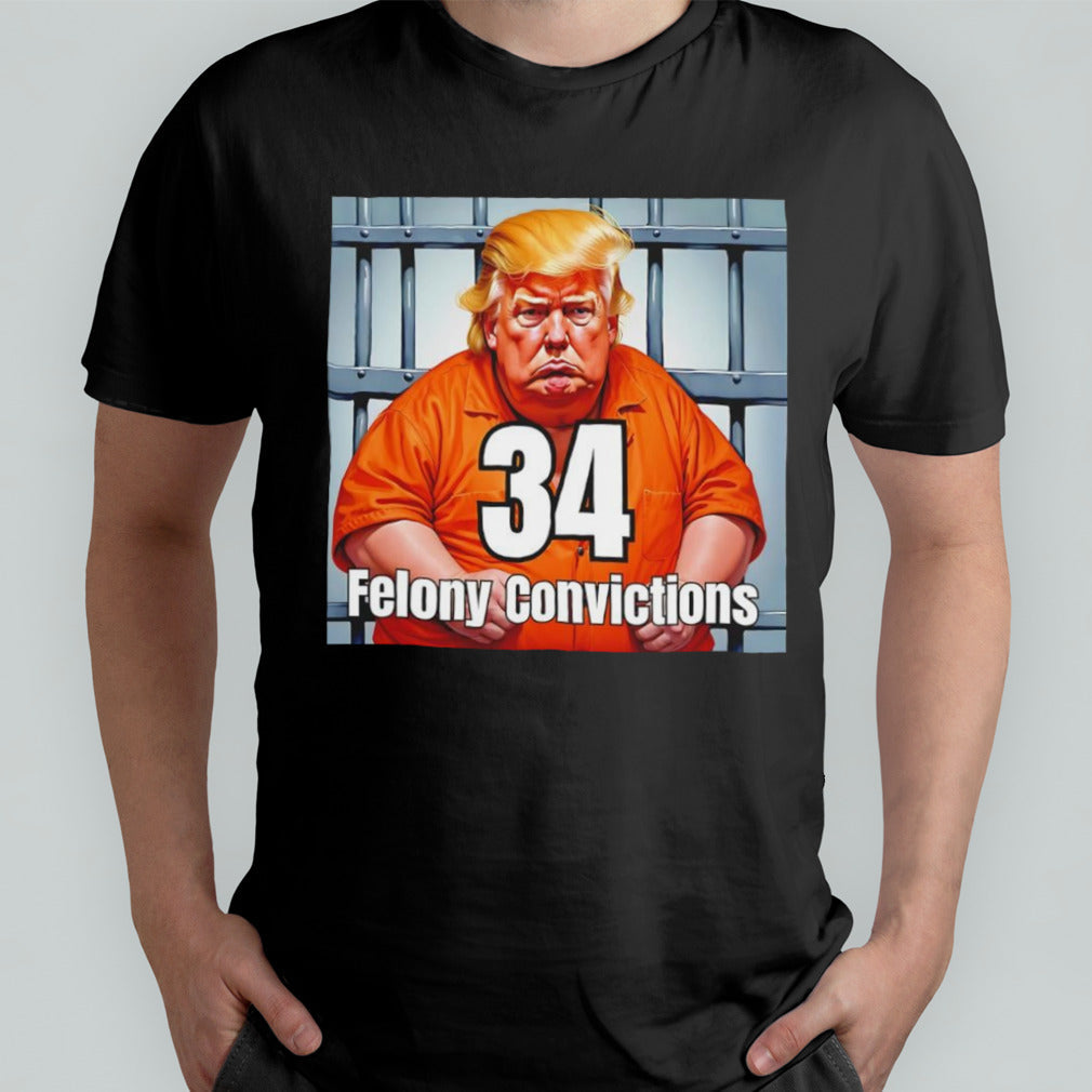 Trump 34 felony convictions shirt