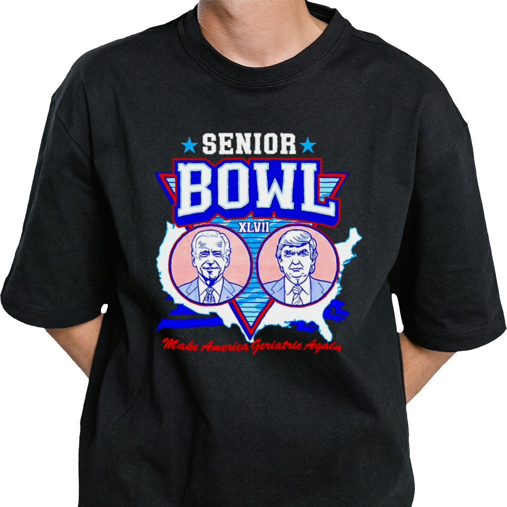 Trump and Biden Senior Bowl XLVII make America geriatric again shirt