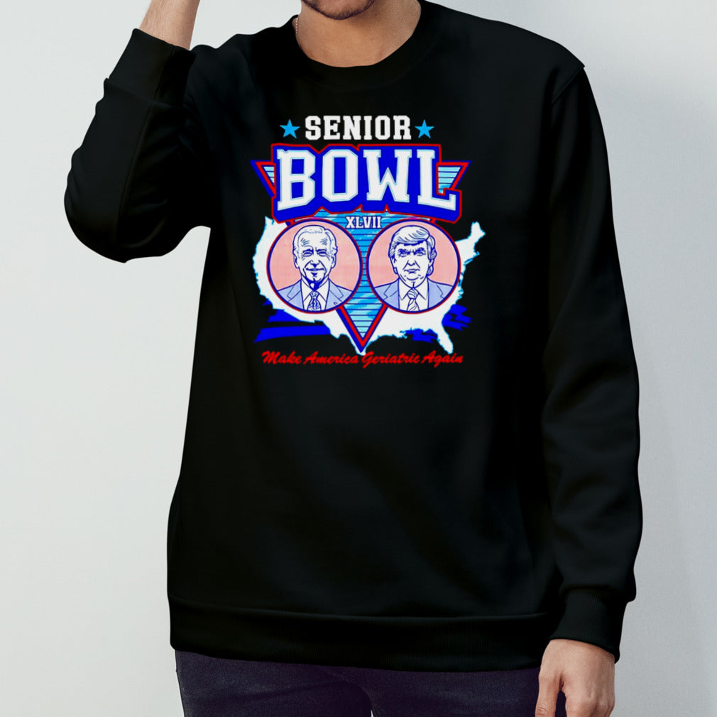 Trump and Biden Senior Bowl XLVII make America geriatric again shirt