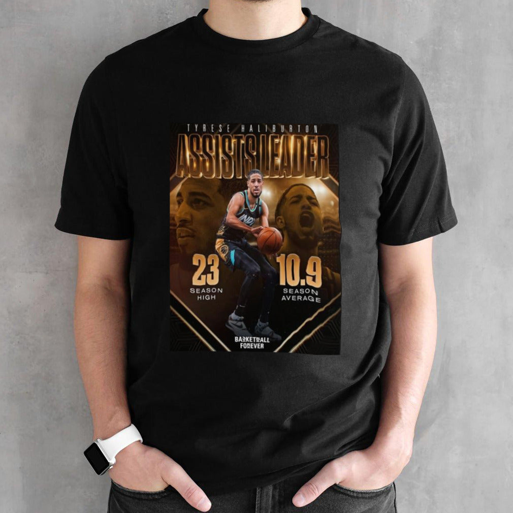 Tyrese Haliburton Indiana Pacers Is The 2023-24 NBA Assists Leader Shirts