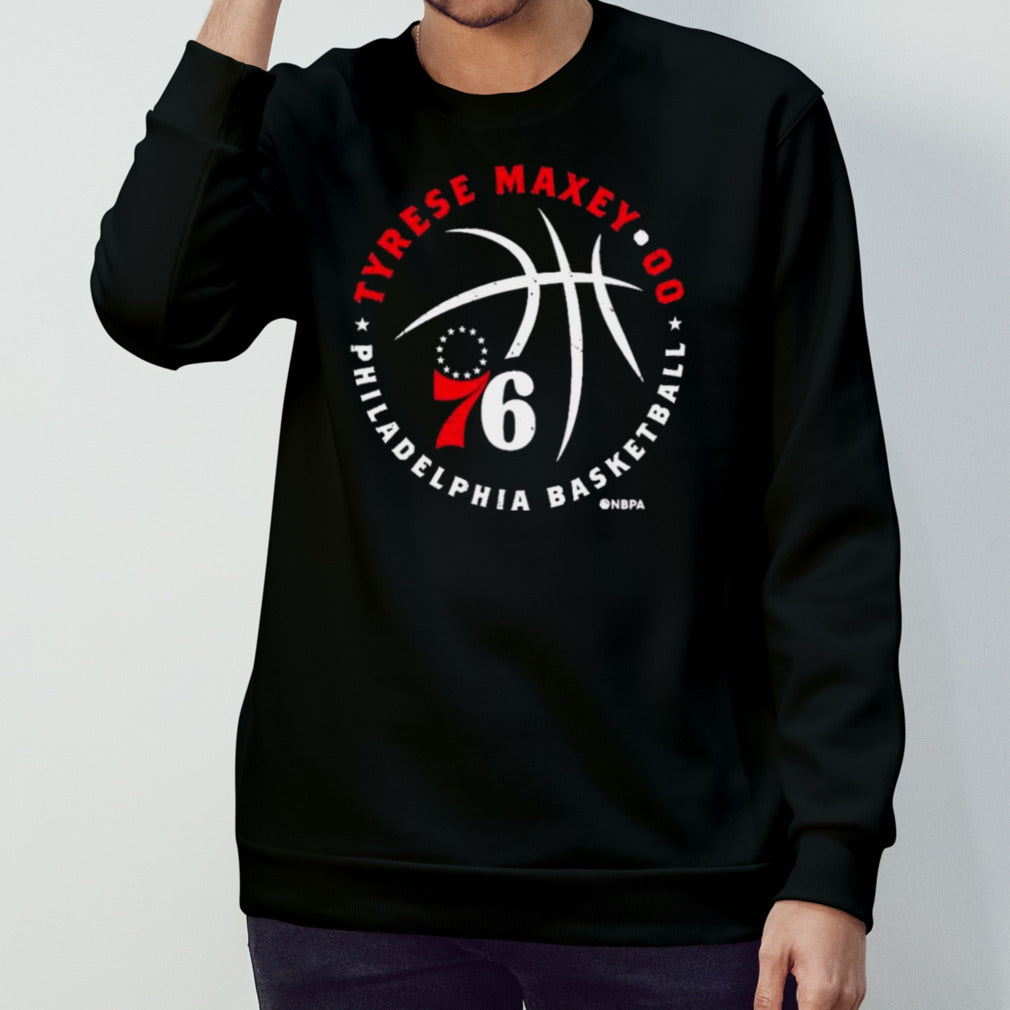 Tyrese Maxey Philadelphia 76ers Player Ball shirts