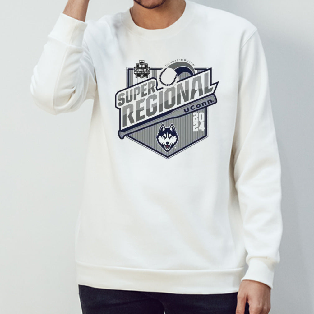 UConn Huskies NCAA Baseball 2024 Super Regionals Bound T-Shirt