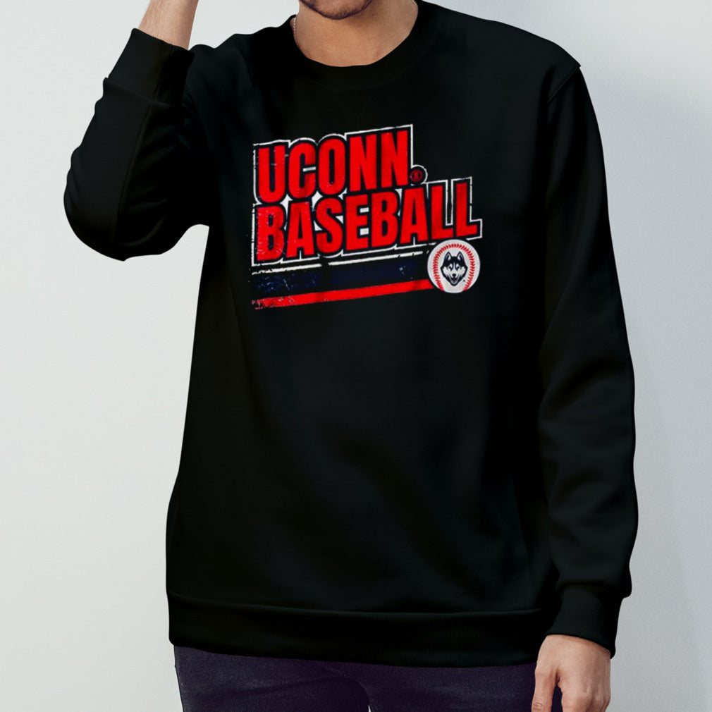 Uconn Huskies Retro Baseball Shirt