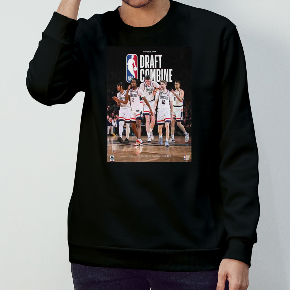 Uconn Men’s Basketball 2024 NBA Draft Combine May 12 19 2024 First Time 5 Starters Invited Since 2021 Unisex T-Shirt