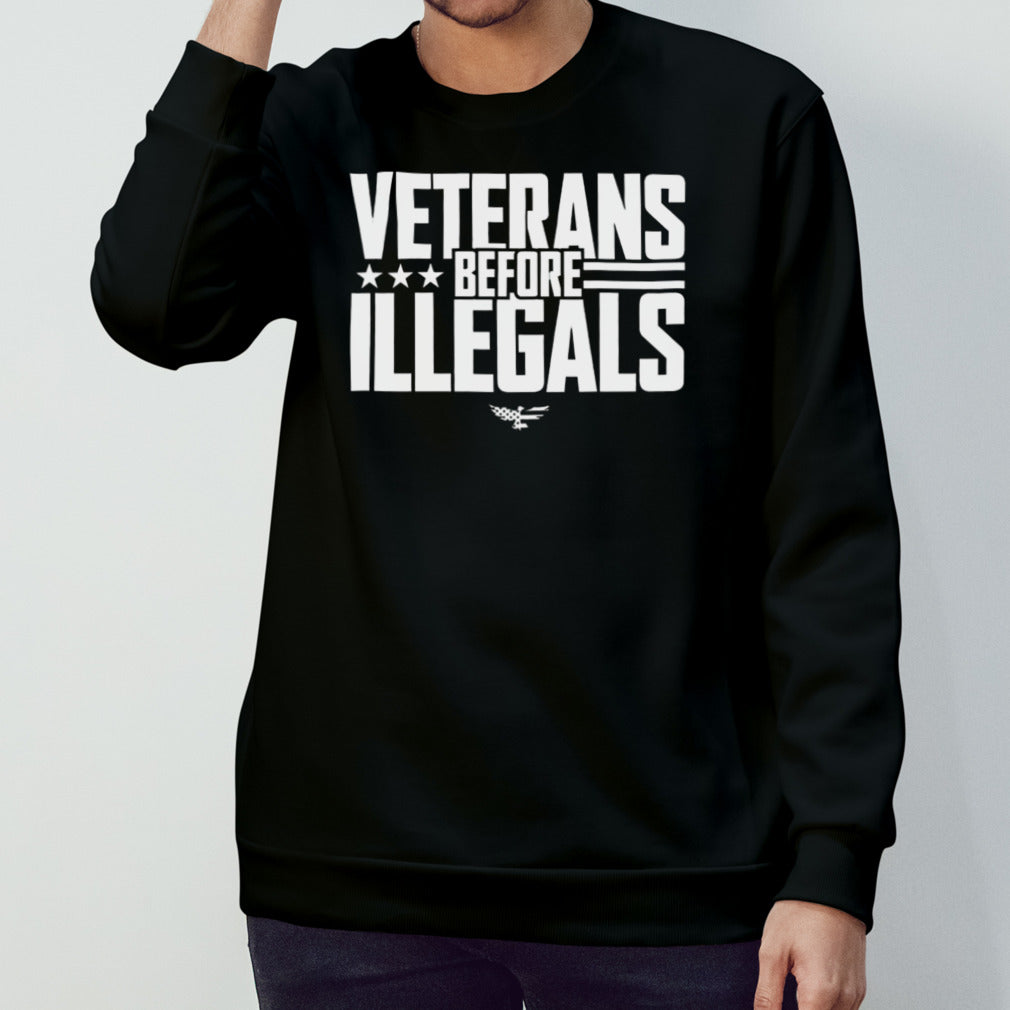 Veterans before illegals logo shirt