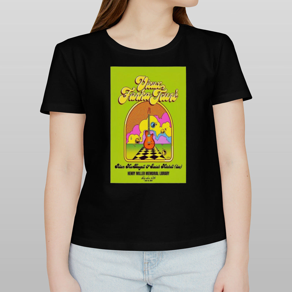 Vieux Farka Touré July 18 2024 Henry Miller Memorial Library Big Sur CA Poster shirt