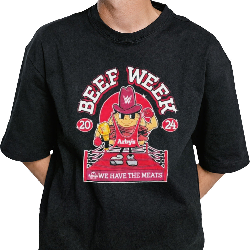 WWE x Arby’s Beef Week 2024 We Have The Meats T-Shirt