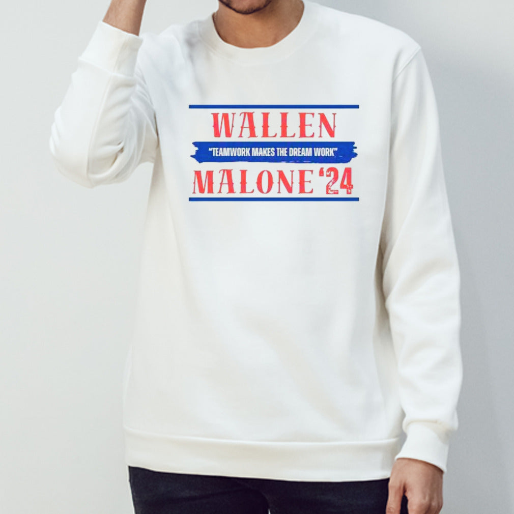 Wallen Malone 24 Teamwork Makes The Dream Work Shirt
