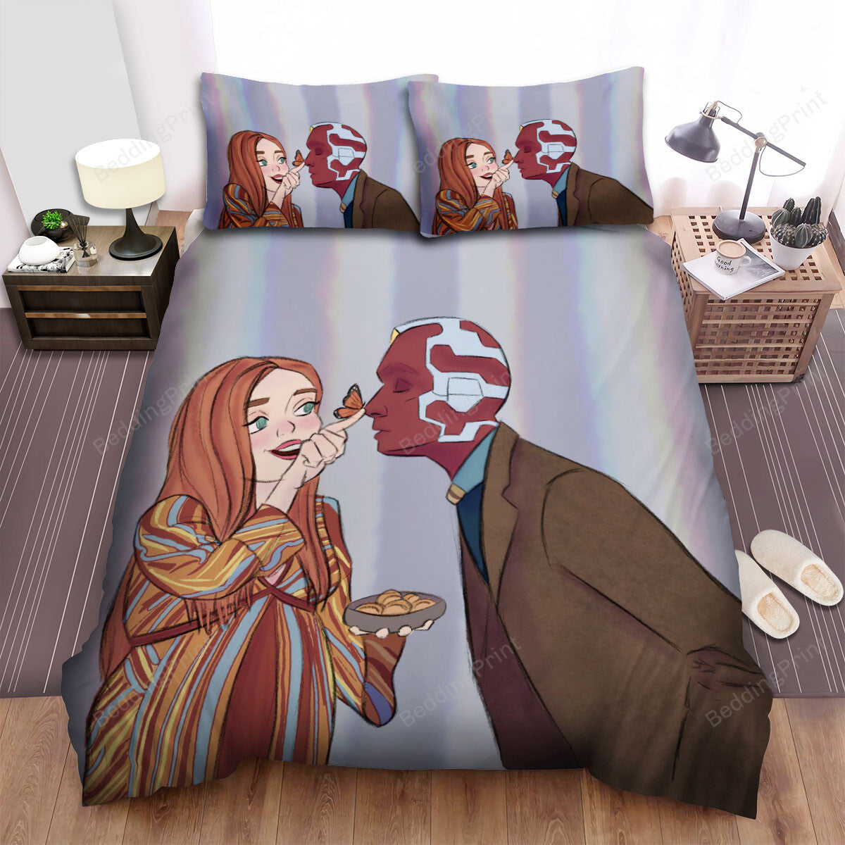 Wandavision Movie Art 5 Bed Sheets Duvet Cover Bedding Setss