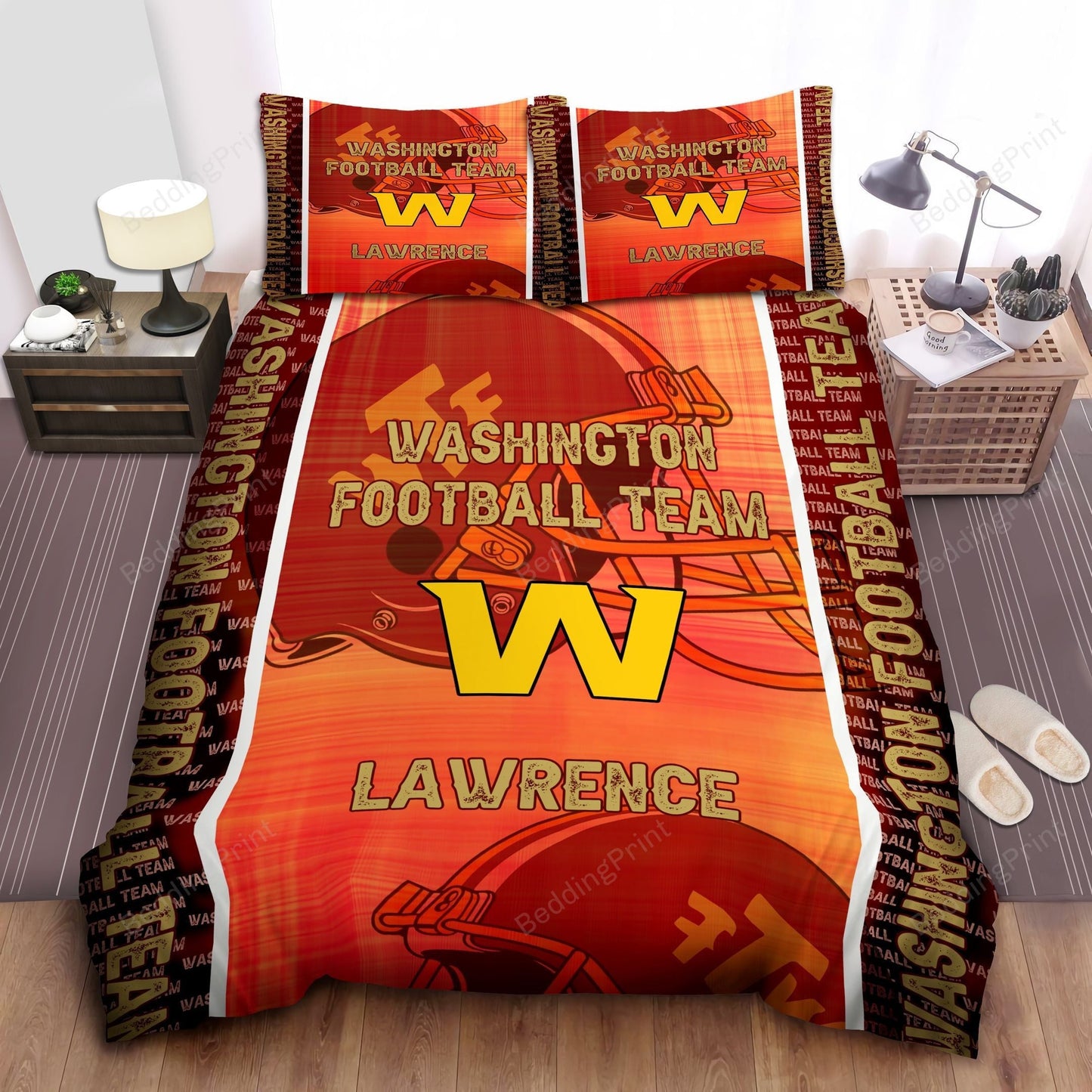 Washington Football Team Personalized Custom Name Duvet Covers Bedding Sets