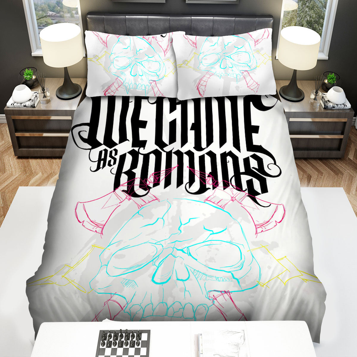 We Came As Romans Band Painting Skull Bed Sheets Spread Comforter Duvet Cover Bedding Setss