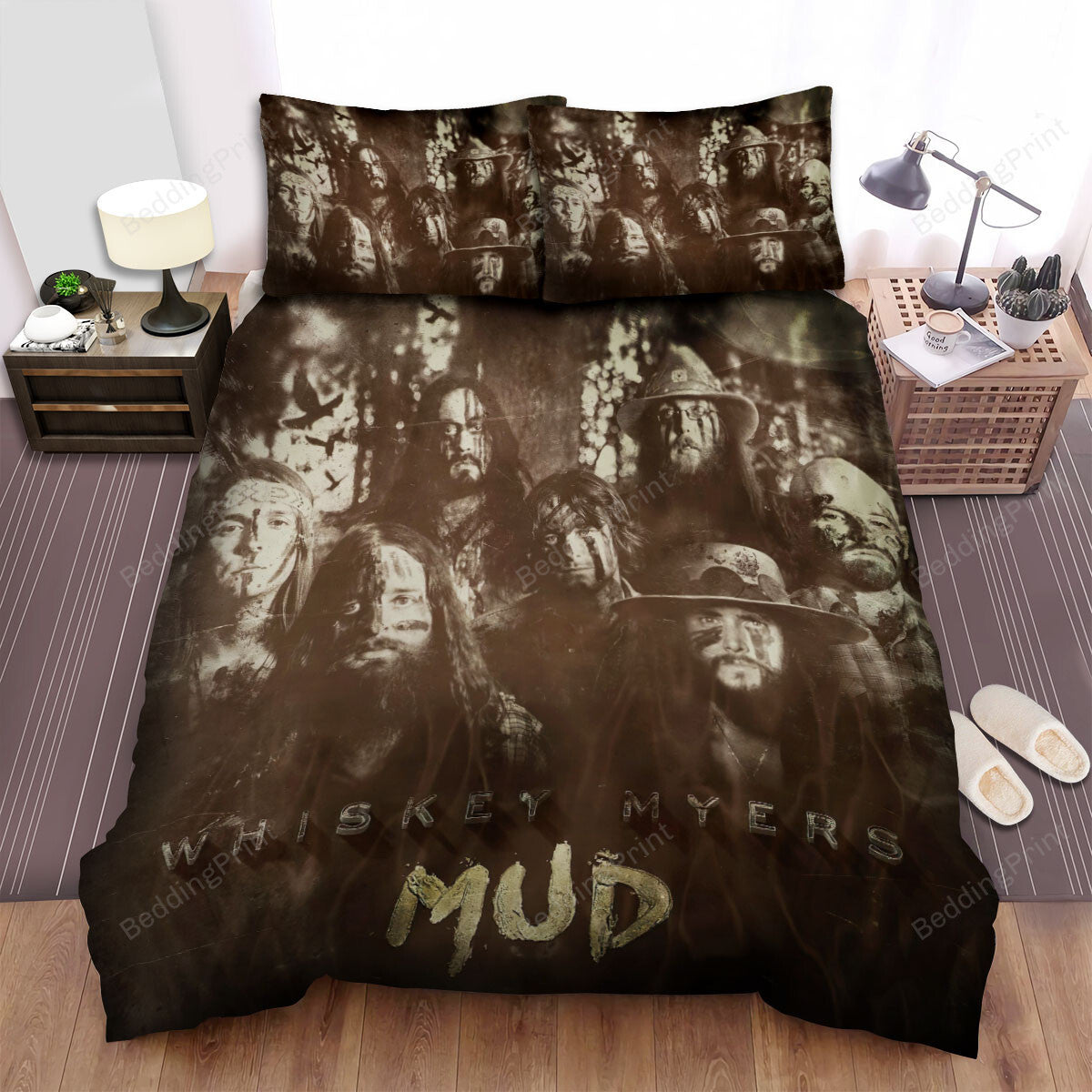 Whiskey Myers Mud Album Bed Sheets Spread Duvet Cover Bedding Setss