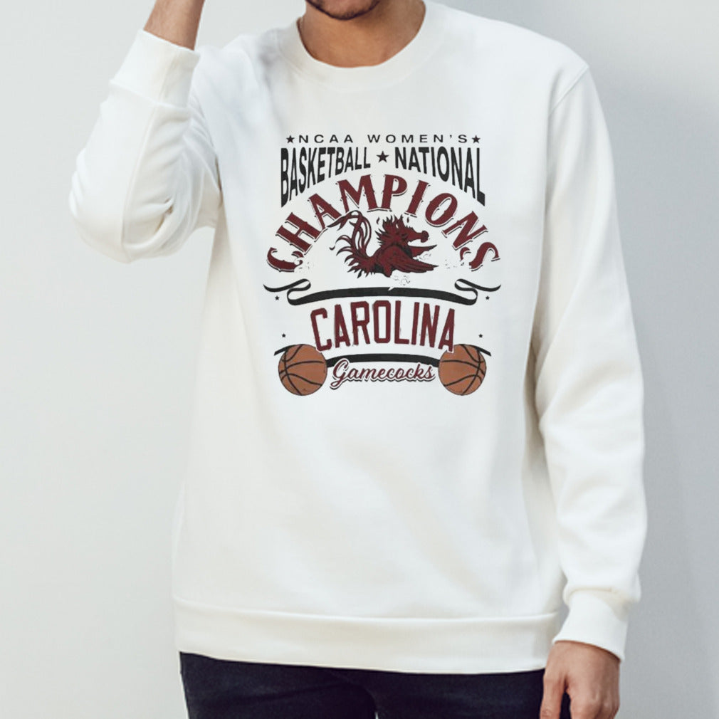 White South Carolina Gamecocks 2024 NCAA Womens’s Basketball National Champions T-shirts