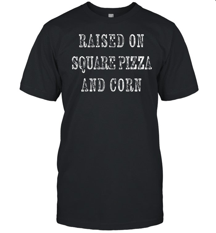 Raised On Square Pizza And Corn Hoodie