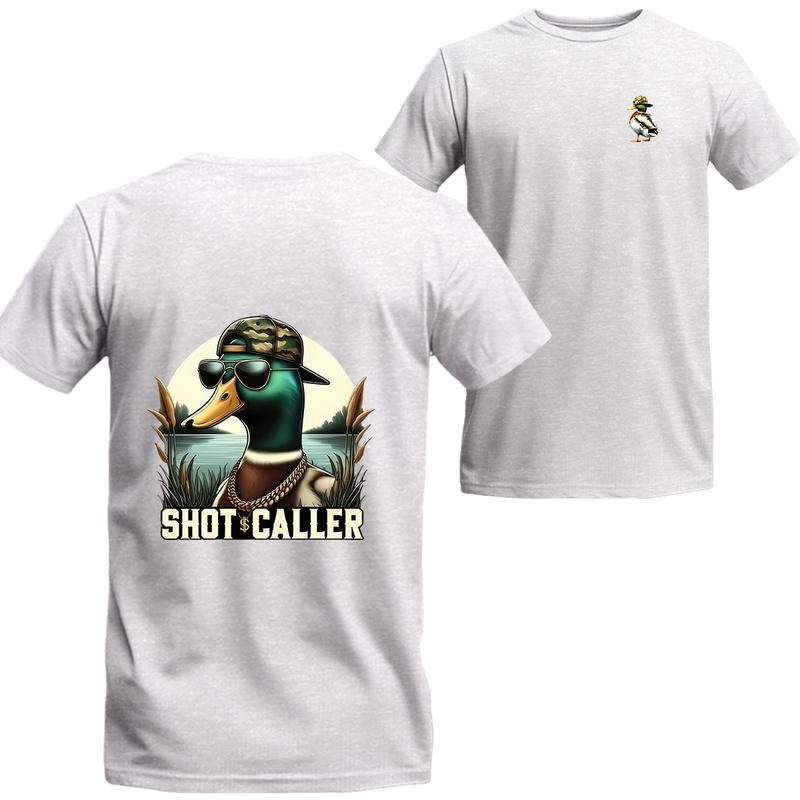 Hunting Duck T-shirt, Summer Hunting Short Sleeve Tee, Unisex Shirt, Beer Shirt, Drinking Shirt, Menswear Top