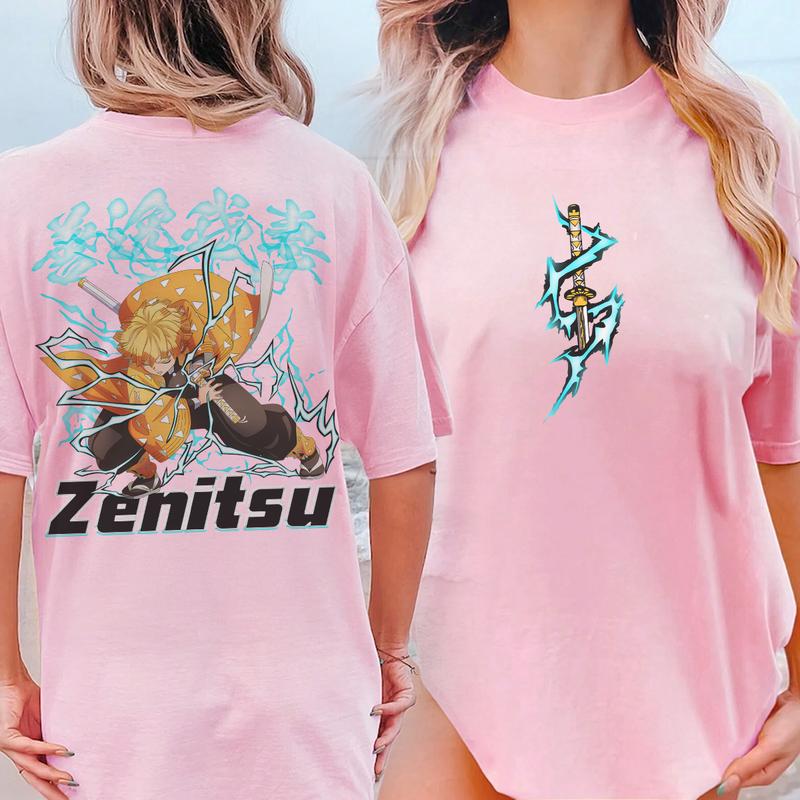 Zenitsu Thunder Breathing T-shirt, Demon Slayer Shirt, To the Hashira Training shirt, Demon Slayer t-shirt, Kimetsu no Yaiba To the Hashira Training