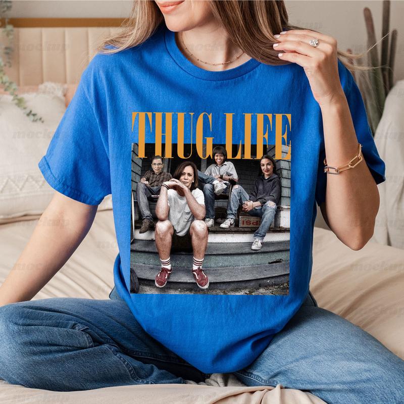Thug Lifõ Funny T-Shirts, Kamalð Ruth AOC Michellõ Thug Life Shirts