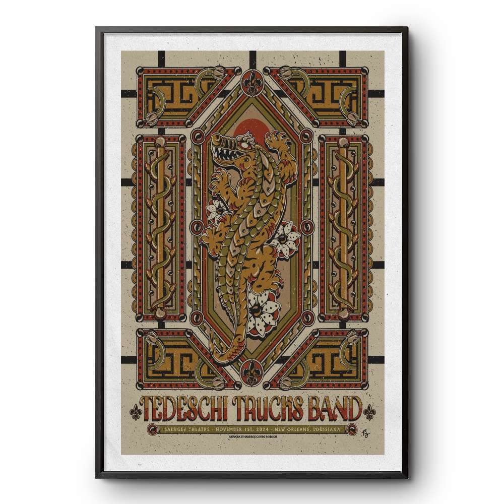 november 1 2024 saenger theatre new orleans tedeschi trucks band poster
