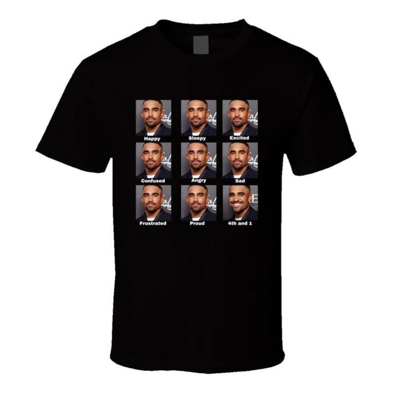 Jalen Hurts 4th And 1 Tush Push Football T Shirt, Vintage Jalen Hurts Shirt, Philly Football Shirt, Bird Gang Shirt