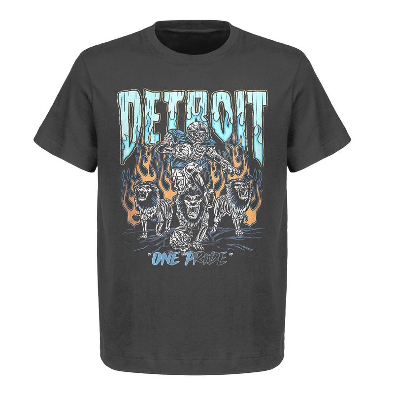Detroit 'One Pride' Graphic T-Shirt – Limited Edition, Full Cotton, Comfortable & Stylish American Football Merch - Classic Sport Graphic Tees - Unise