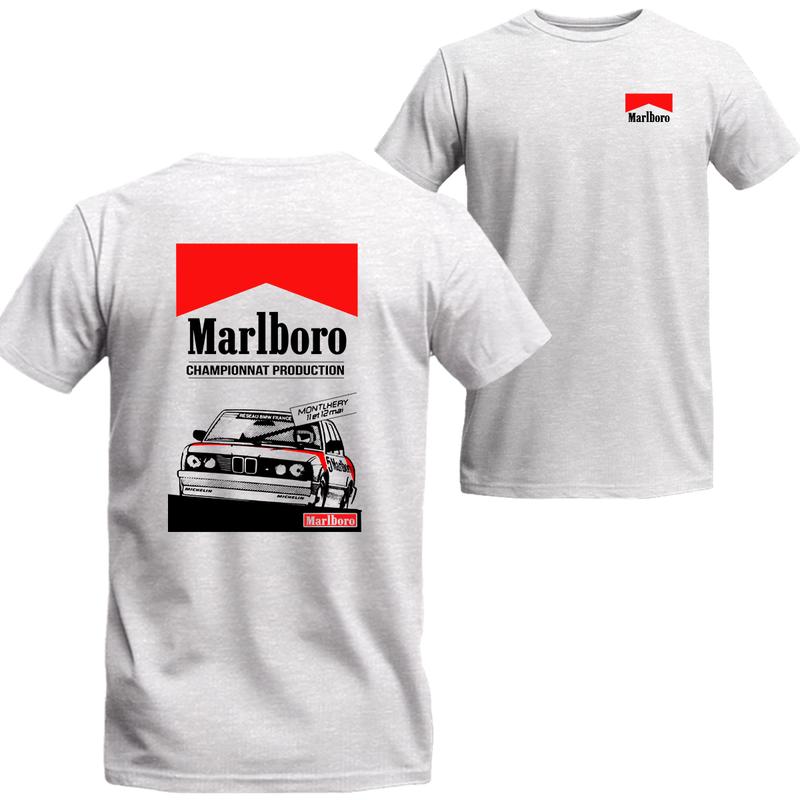 Gangster Racing Marlboro T-shirt, Marlboro Short Sleeve Tee, Unisex Shirt Menswear Top