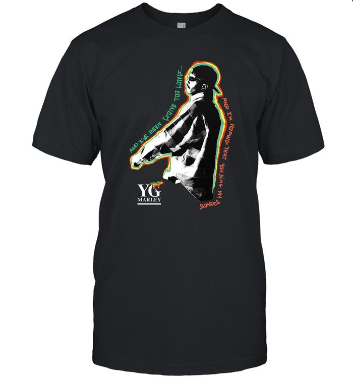 T Shirts YG Marley Gone Too Limited