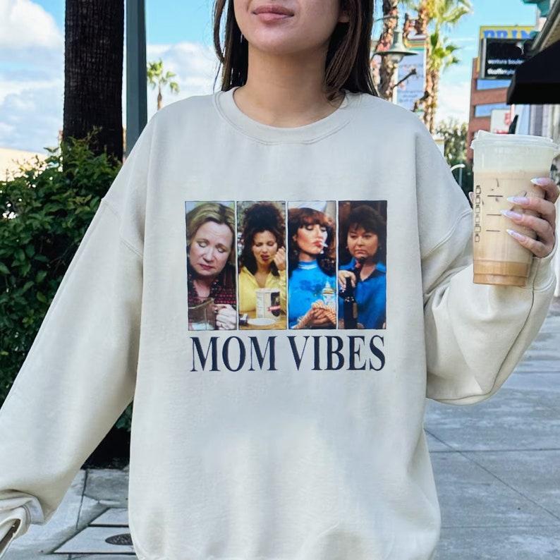 Mom Vibes Shirt, Sitcom T-Shirt, Sweatshirt, Hoodie Available in Sizes S-3XL favorite Collar Cotton