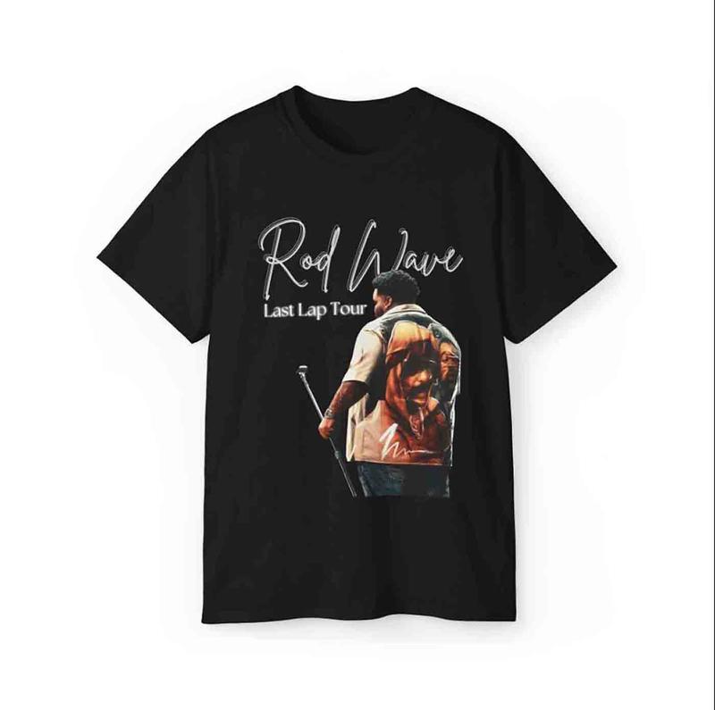 Rod Wave Last Lap Tour T-shirt Cotton Shortsleeve Gift For Fan All Size Fashion