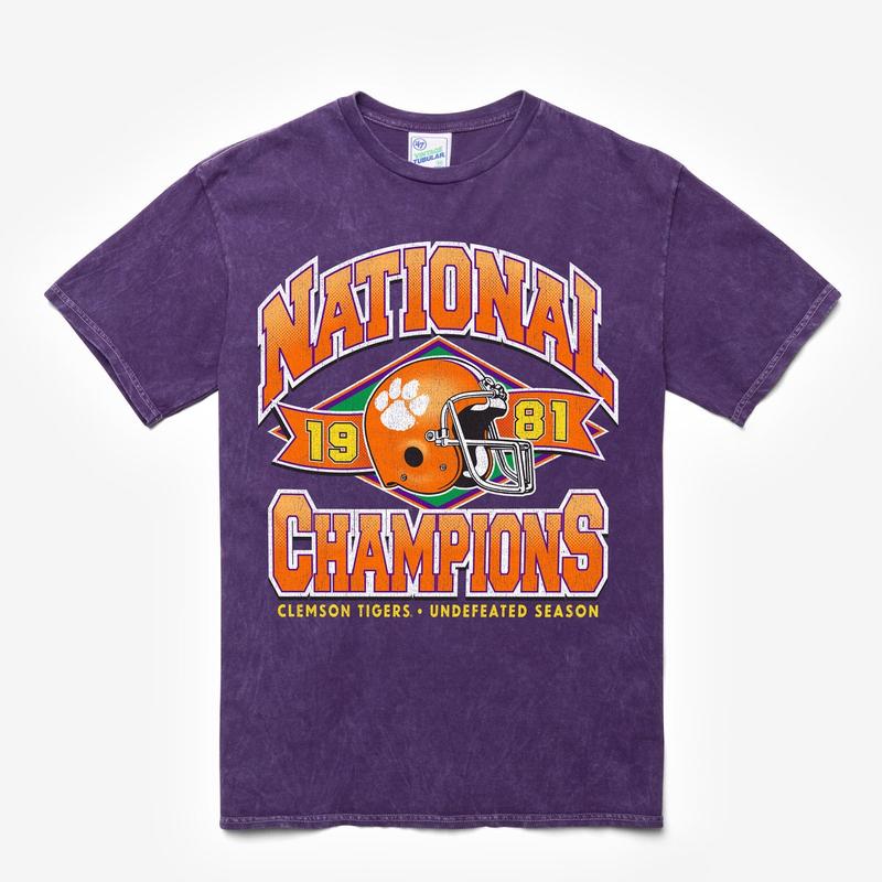 CLEMSON TIGERS H-CHAMPS LOCKER VINTAGE TUBULAR TEE, VINTAGE GRAPHIC TEES, TP