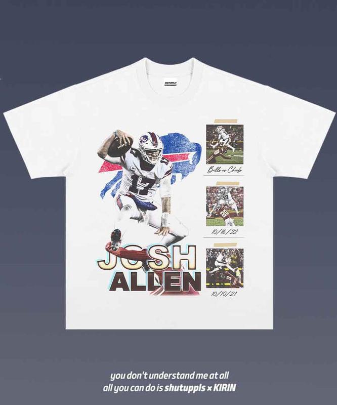 JOSH ALLEN 1.8 VINTAGE TEE AMERICAN FOOTBALL GIFT FOR FAN