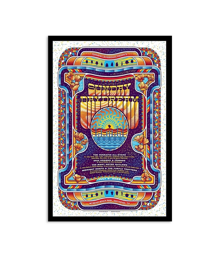 July 9, 2023 Sunday Daydream McNears Beach Park San Rafael, CA Poster