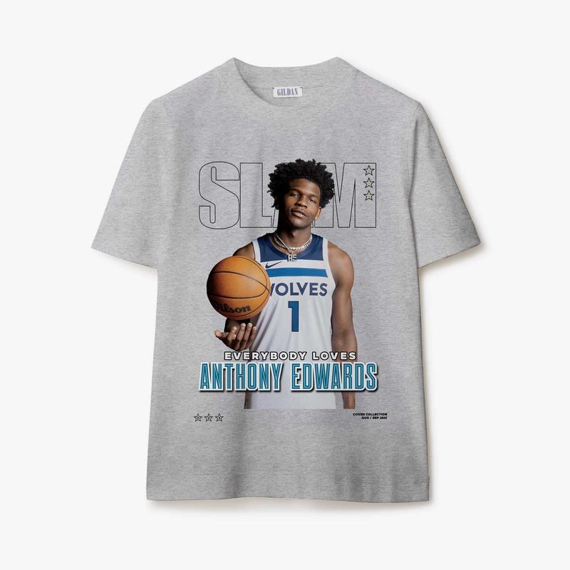 SLAM Cover Tee - Anthony Edwards Unisex T-Shirt, Sweatshirt, Hoodie Available in Sizes S-3XL, Sweatshirt, Hoodie