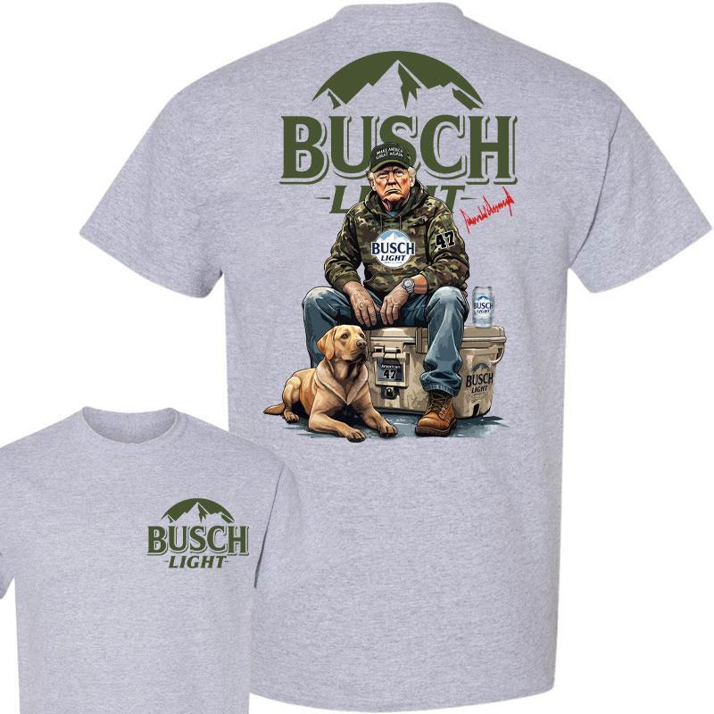 Busch Light Trump 2 Sided T-shirt , Perfect for Outdoorsmen, Perfect For Beer Enthusiasts And Casual Outings, Unisex for Men and For Women