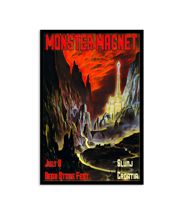 July 8, 2023 Monster Magnet Bear Stone Fest Slunj Croatia Poster