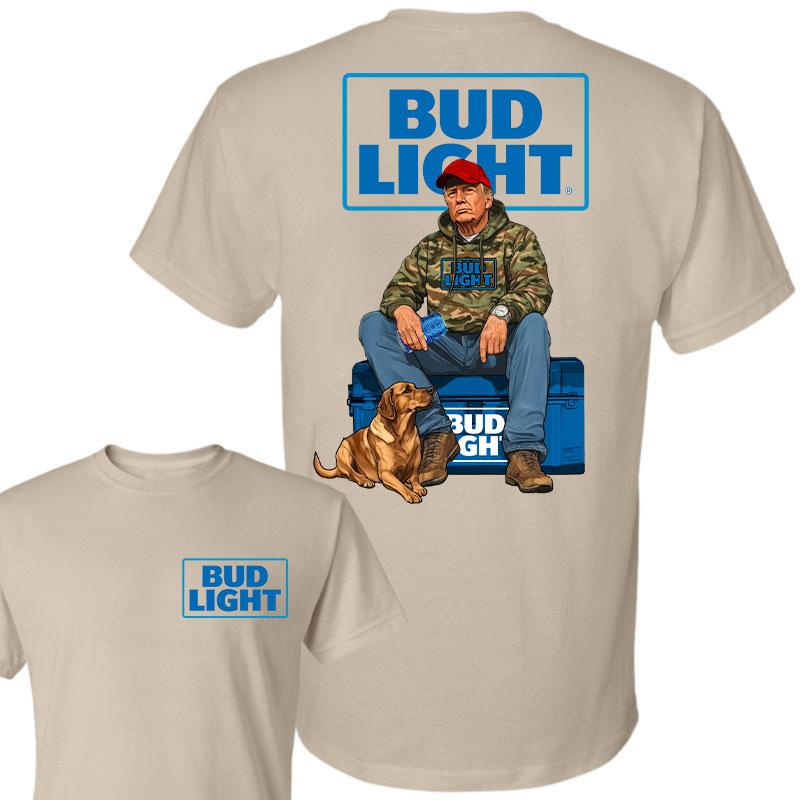 Bud Light Trump Hunting Camo Unisex shirt, Trump won 47th president Election 2024 shirt, Bud Light Light Fuel Hand Drill Dog Hunt Tee, Trump With Loc