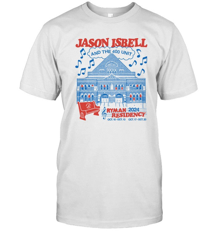 Jason Isbell And The 400 Unit Ryman 2024 Residency T-Shirt