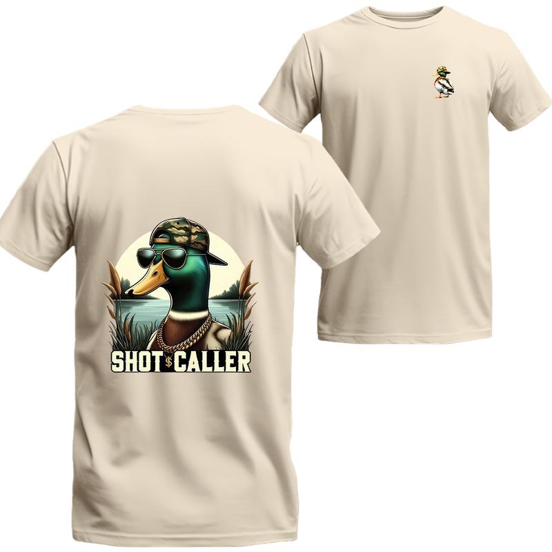 Hunting Duck T-shirt, Summer Hunting Short Sleeve Tee, Unisex Shirt, Beer Shirt, Drinking Shirt, Menswear Top