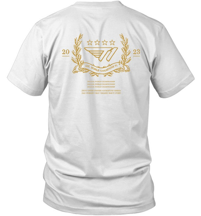 Sk Telecom T1 Are 2023 World Champions League Of Legends Worlds 2023 Shirt