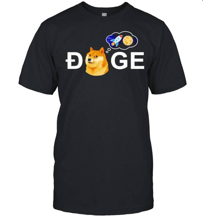 Dogecoin Doge go to the space meme coin shirt_1