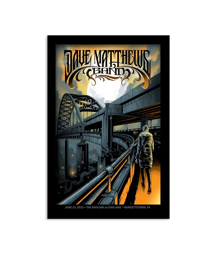 Poster Dave Matthews Band Friday Jun 23 2023 The Pavilion Star Lake Burgettstown Pennsylvania