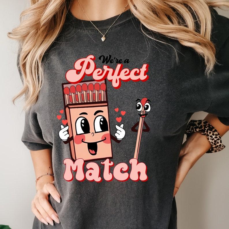 We are perfect match Valentine's Day tshirt, Cupid Wings Shirt - XoXo tee - iPrintasy Valentine tee - Comfort Color - Romance Graphic Tee
