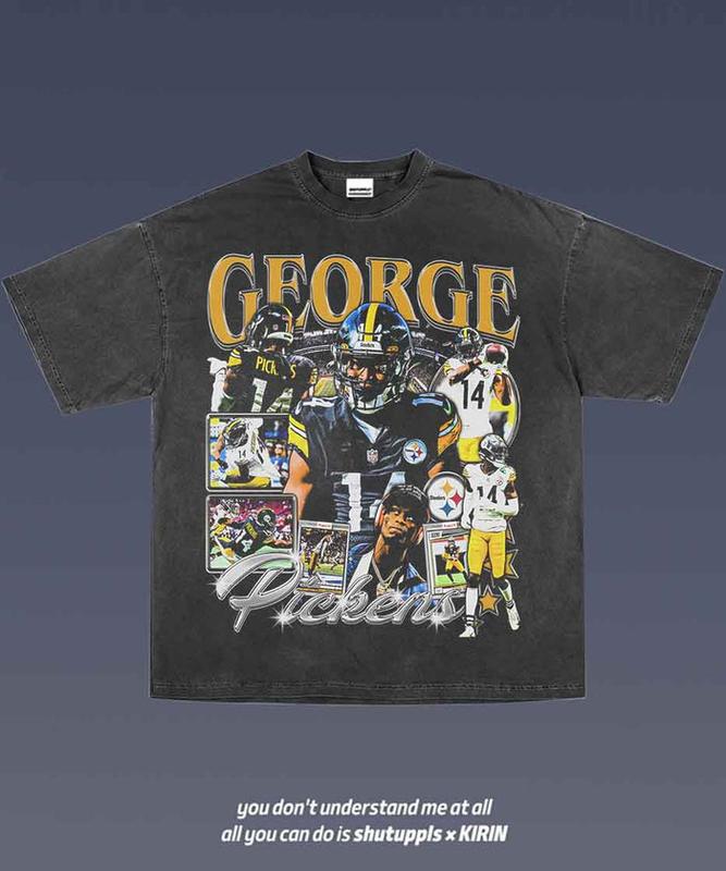 GEORGE PICKENS 1.0 Graphic Tee American Football Gift For Fan