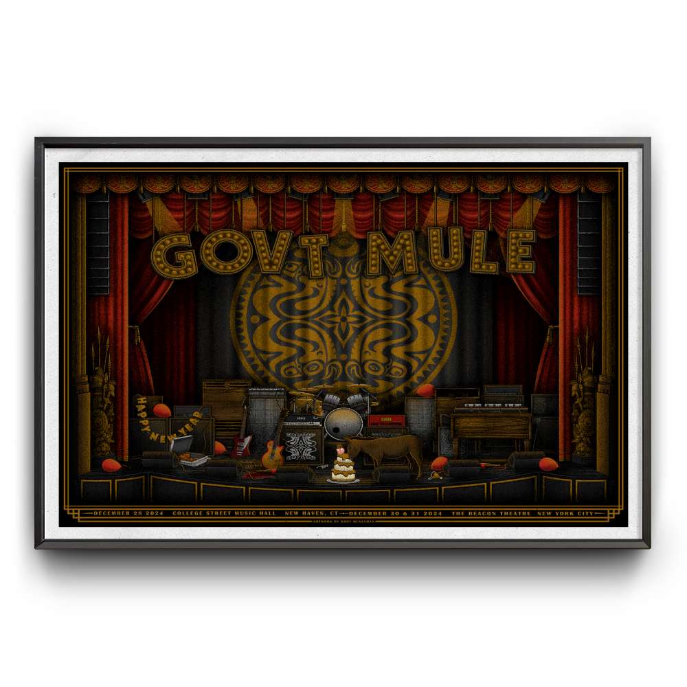 Gov't Mule Dec 30-31 2024 New York NY Poster