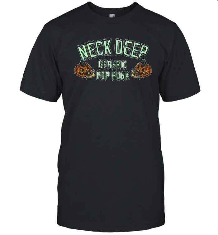 Limited Neck Deep Generic Pop Punk Glow In The Dark Pumpkin Edition Shirt