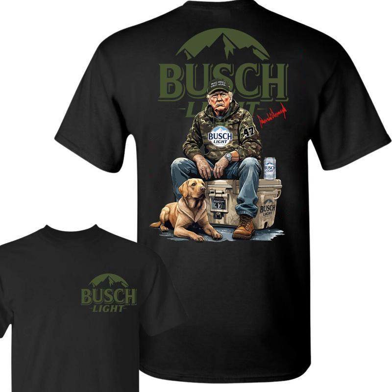Busch Light Trump 2 Sided T-shirt , Perfect for Outdoorsmen, Perfect For Beer Enthusiasts And Casual Outings, Unisex for Men and For Women